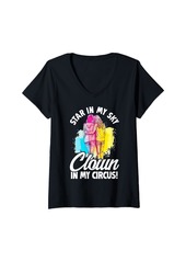 Womens Star in My Sky Clown in My Circus V-Neck T-Shirt