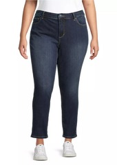 Slink Jeans High-Rise Ankle-Crop Jeans