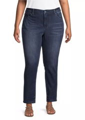 Slink Jeans High-Rise Ankle-Crop Jeans