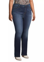 Slink Jeans High-Rise Straight-Leg Jeans