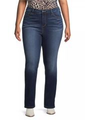 Slink Jeans High-Rise Straight-Leg Jeans