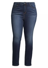 Slink Jeans High-Rise Straight-Leg Jeans