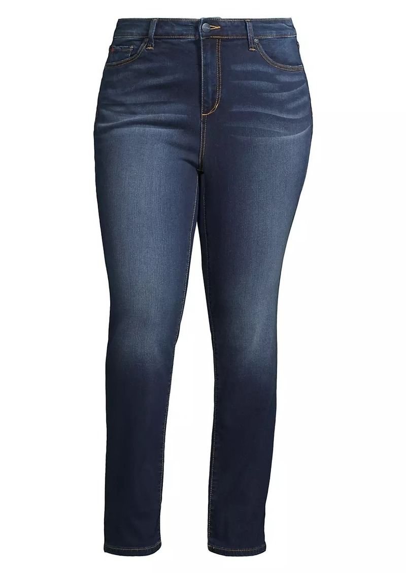 Slink Jeans High-Rise Straight-Leg Jeans