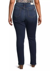 Slink Jeans High-Rise Straight-Leg Jeans