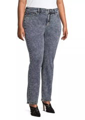 Slink Jeans High-Rise Straight-Leg Jeans