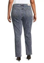 Slink Jeans High-Rise Straight-Leg Jeans