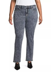 Slink Jeans High-Rise Straight-Leg Jeans