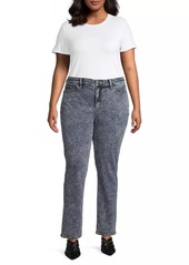 Slink Jeans High-Rise Straight-Leg Jeans