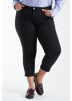 Slink Jeans Plus Size Color Boyfriend Pants - Black