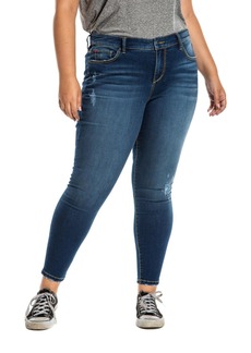 Slink Jeans Plus Size Mid Rise Skinny Jeans - Beatrice