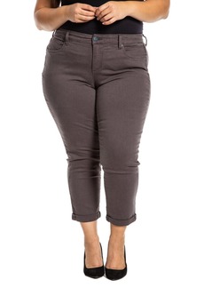 Slink Jeans Plus Size Color Boyfriend Pants - Castlerock