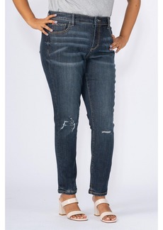 Slink Jeans Plus Size High Rise Ankle Skinny Jeans - Carter