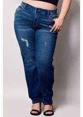 Slink Jeans Plus Size High Rise Boyfriend Jeans - Rylie