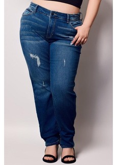 Slink Jeans Plus Size High Rise Boyfriend Jeans - Rylie