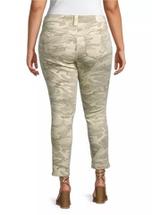 Slink Jeans Twill Camoflauge Ankle Skinny Jeans