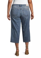 Slink Jeans Wide-Leg Cropped Jeans