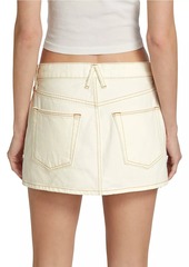 SLVRLAKE Cotton Twill Five-Pocket Miniskirt