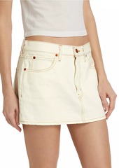 SLVRLAKE Cotton Twill Five-Pocket Miniskirt