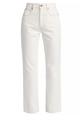 SLVRLAKE London High-Rise Straight Ankle Jeans