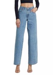 SLVRLAKE Mica Low-Rise Straight Jeans