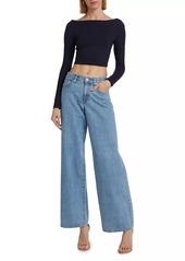 SLVRLAKE Mica Low-Rise Straight Jeans