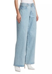 SLVRLAKE Mica Mid-Rise Rigid Wide-Leg Jeans