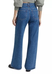 SLVRLAKE Selena Mid-Rise Wide Jeans