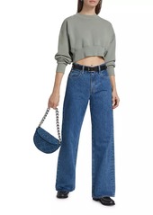 SLVRLAKE Selena Mid-Rise Wide Jeans