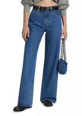 SLVRLAKE Selena Mid-Rise Wide Jeans