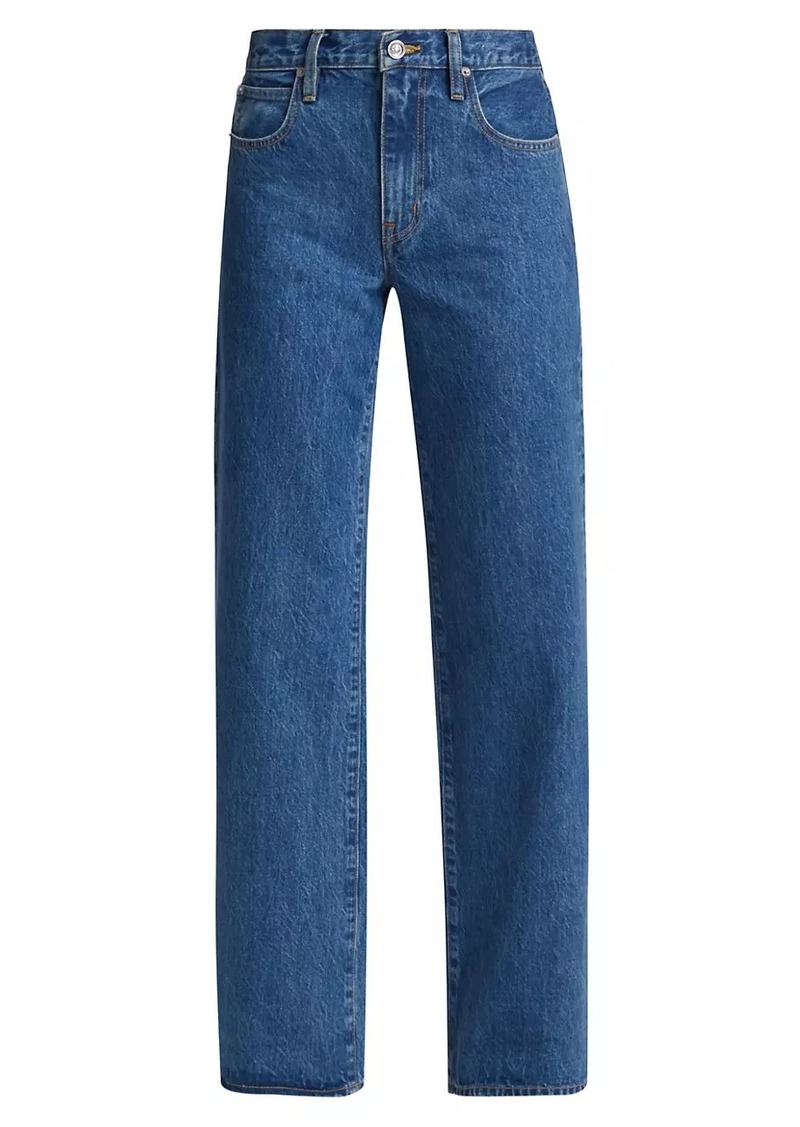 SLVRLAKE Selena Mid-Rise Wide Jeans