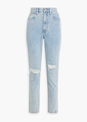 SLVRLAKE - Beatnik distressed high-rise slim-leg jeans - Blue - 23