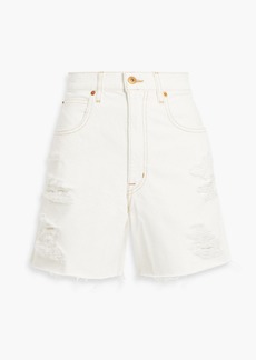 SLVRLAKE - Dakota distressed denim shorts - White - 23