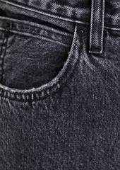 SLVRLAKE - Dylan distressed high-rise slim-leg jeans - Gray - 23