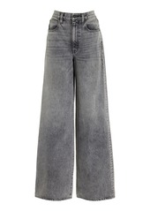 SLVRLAKE - Eva Rigid High-Rise Wide-Leg Jeans - Grey - 31 - Moda Operandi