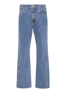 SLVRLAKE - Hero Rigid High-Rise Straight-Leg Jeans - Medium Wash - 24 - Moda Operandi