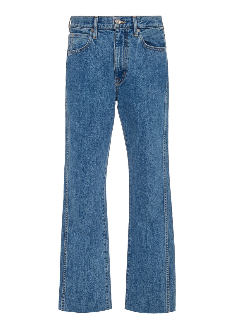 SLVRLAKE - Hero Rigid High-Rise Straight-Leg Jeans - Medium Wash - 29 - Moda Operandi