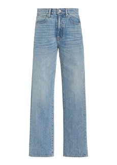 SLVRLAKE - London Rigid High-Rise Straight-Leg Jeans - Medium Wash - 30 - Moda Operandi