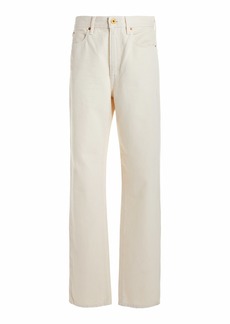 SLVRLAKE - London Rigid High-Rise Straight-Leg Jeans  - White - 24 - Moda Operandi