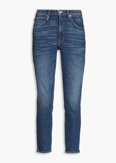 SLVRLAKE - Lou Lou cropped high-rise slim-leg jeans - Blue - 25
