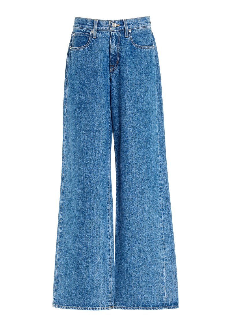 SLVRLAKE - Mica Rigid Low-Rise Wide-Leg Jeans - Medium Wash - 30 - Moda Operandi