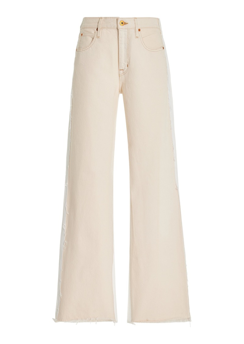 SLVRLAKE - Re-Work Grace Rigid High-Rise Wide-Leg Jeans - White - 25 - Moda Operandi