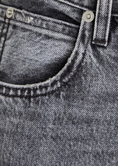 SLVRLAKE - Sierra distressed high-rise straight-leg jeans - Gray - 23