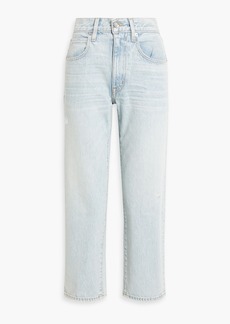 SLVRLAKE - Sophie cropped distressed high-rise straight-leg jeans - Blue - 31