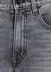 SLVRLAKE - Sophie faded high-rise straight-leg jeans - Gray - 23
