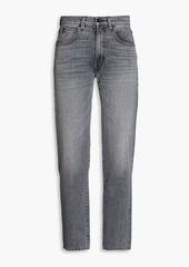 SLVRLAKE - Sophie faded high-rise straight-leg jeans - Gray - 24