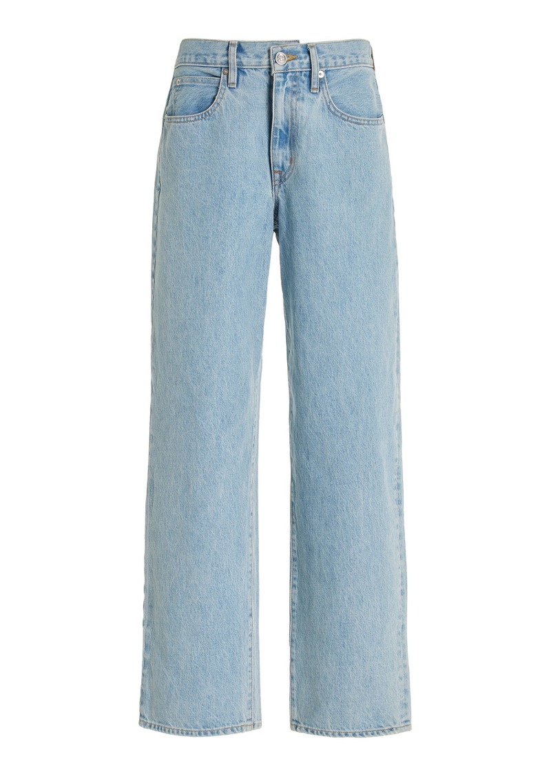 SLVRLAKE - Tess Rigid High-Rise Straight-Leg Jeans - Light Wash - 32 - Moda Operandi