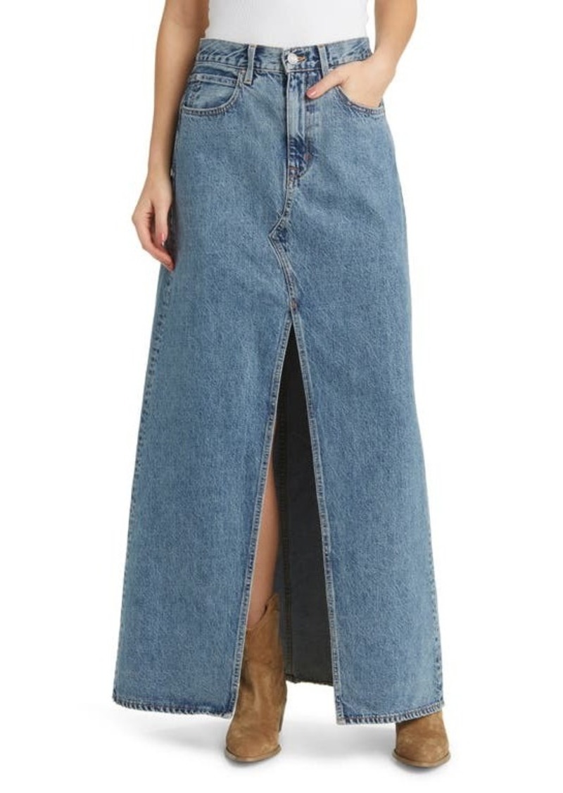 SLVRLAKE Dallas Cotton Denim Maxi Skirt