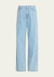 SLVRLAKE Kennedy High Rise Wide Pleated Jeans