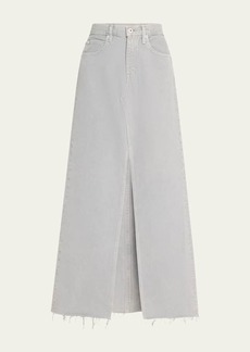 SLVRLAKE Low-Rise Denim Maxi Skirt