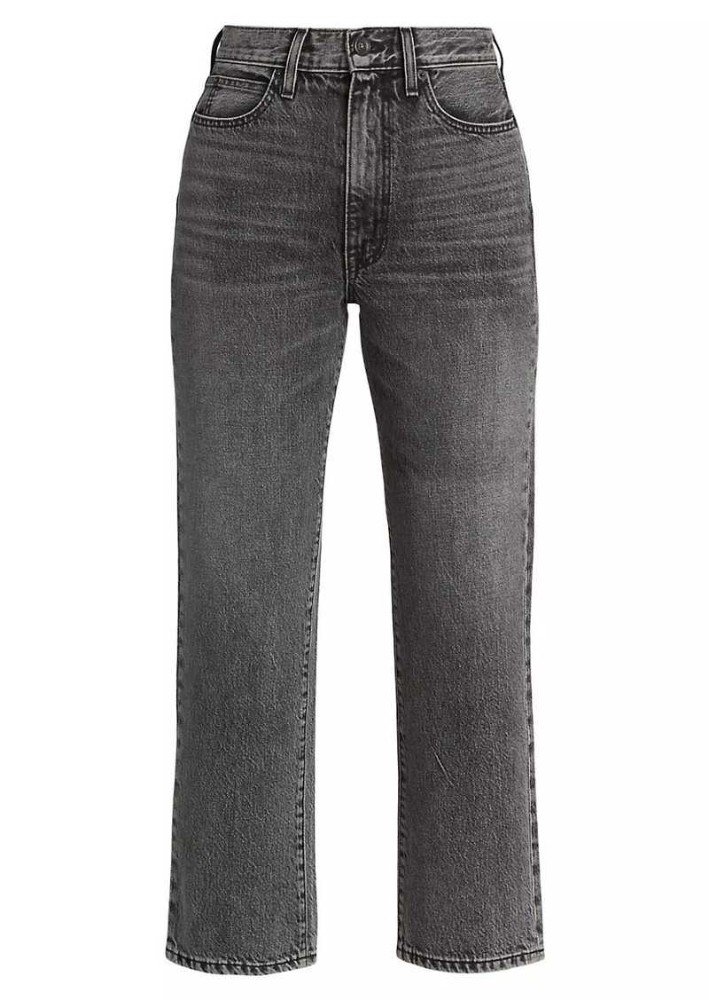 SLVRLAKE Straight-Leg London Crop Jeans